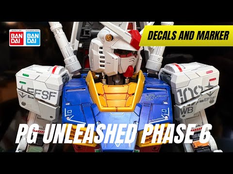 PG Unleashed RX 78 2 Gundam COMPLETE! Panel Lining & Water Slide Decal Tutorial
