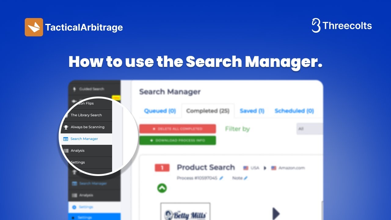 How to use TacticalArbitrage's Search Manager - 2023 Guide