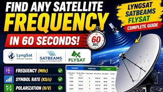 How to Find Any Satellite Frequency,Symbol Rate Instantly Using LyngSat,SatBeams & FlySat Explained