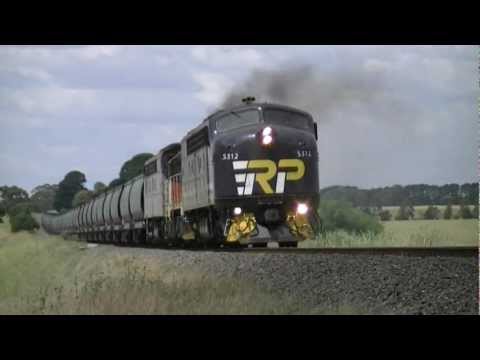 Chasing El Zorro Grain with RailPower S312 - Australian Trains, Victoria