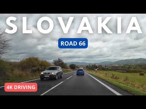 Driving in Slovakia 4K: Road 66 - October 2023