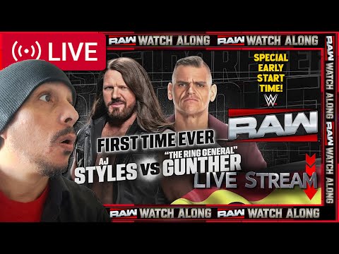 WWE Raw Live Stream January 12 2026 🇩🇪 AJ Styles vs Gunther FIRST EVER! Early Watch Along Reaction