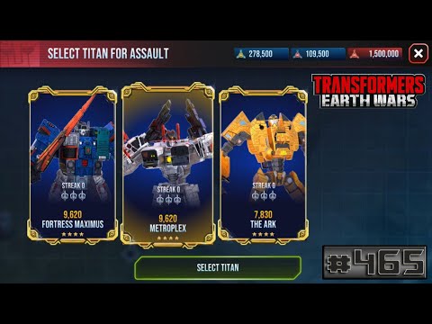 Transformers Earth Wars Episode 465 - Titan Assault 20250121 All Titans