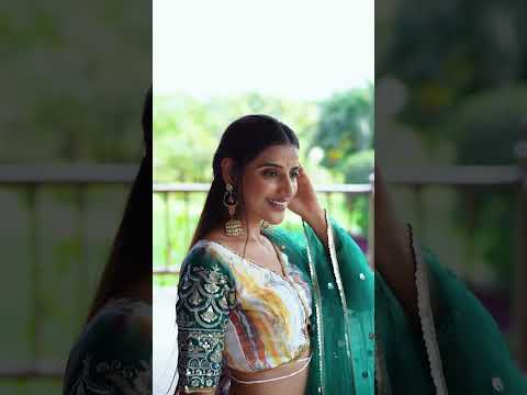 Zeel 5051-Green Chinon Silk Reception Wear Lehenga – product video thumbnail