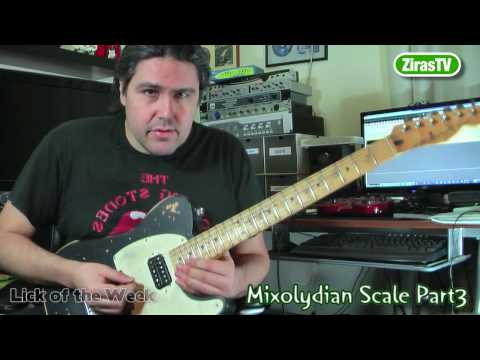 The Mixolydian Scale Part3 (Country-Rock Soloing) Lick of the Week 71