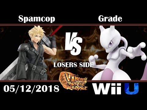 VBR Smash 4 Singles: Losers Top 12 - Spamcop (Cloud) vs Grade (Mewtwo)