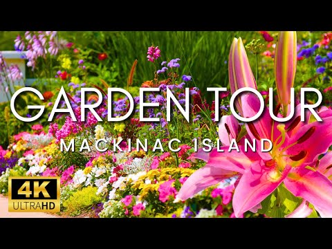 The Most Incredible Gardens in the US | Relaxing Garden Tour + Music on Mackinac Island, Michigan