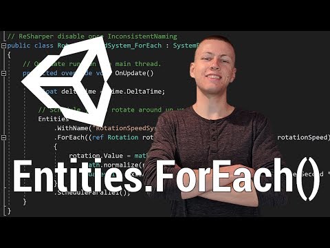 Unity ECS - Entities.ForEach() - DOTS Sample Project 1 [Old Version of ECS]