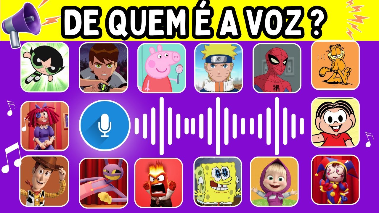 🔊 GUESS THE CHARACTER BY THEIR VOICE | Challenge of Voices l Whose voice is it? QUIZ