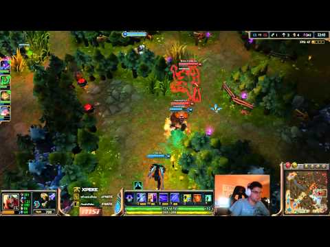 xPeke vs Ocelote - Zed vs Nidalee mid (Challenger l)
