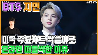 【ENG】BTS 지민 미국 주요차트 싹쓸이로 현재 엄청난 화제! BTS Jimin swept the U.S. major charts is now a hot topic 돌곰별곰TV