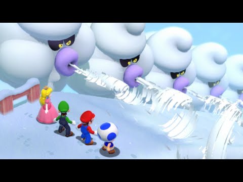 Super Mario 3D World - Walkthrough Part 6 - World 6 - All Green Stars & Stamps