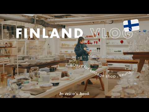 Finland Travel Vlog 🇫🇮 Vintage Shops, Moomin Museum, Aalto, Sauna | 8 Days in Helsinki & Tampere