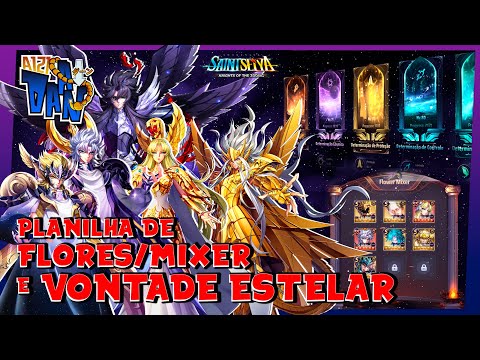 PLANILHA TEMPLO FLORES/MIXER E VONTADE ESTELAR !! FERRAMENTA EXCEPCIONAL GRATUITA PARA VOCÊS !!
