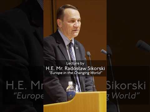 Polish Foreign Minister Delivers Lecture at Keio University―"Europe in the Changing World" #shorts