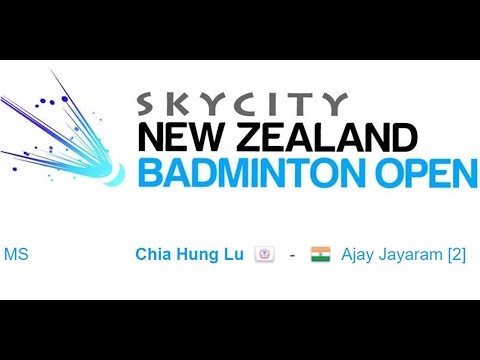 Badminton New Zealand Open 2017: Chia Hung Lu versus Ajay Jayaram