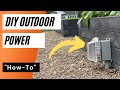 DIY Outdoor Outlet How To Install An Outlet In Your Garden Or Yard