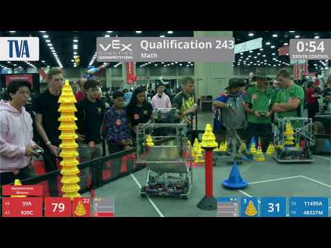 2018 VRC Math Q243 - 39A 920C vs 11495A 48327M - 126 to 77