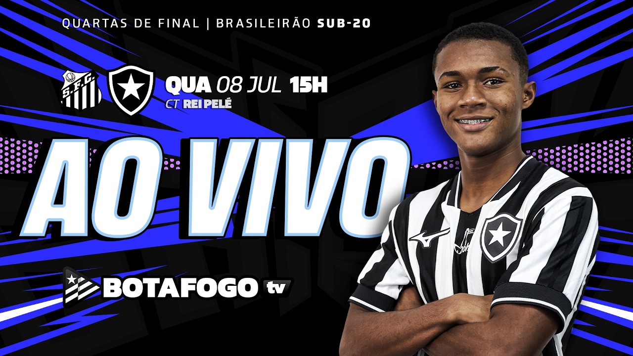 AO VIVO | Botafogo faz jogo de ida com Santos nas quartas do Brasileirão Sub-20