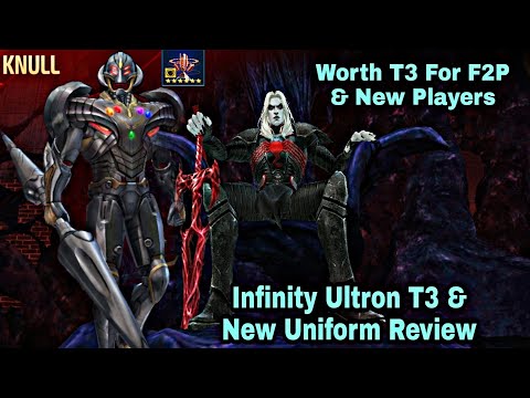 Infinity Ultron T3 & New Uniform Review | WBL Knull Clear With Obelisk - Marvel Future Fight