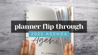My Completed 2025 Agenda Planner Flip Through! A Full Year of Planning Ideas & Inspo