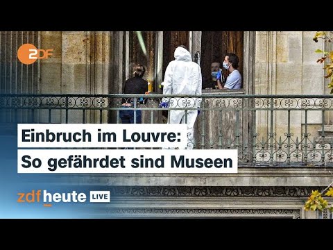Experte zu Raubüberfall auf Louvre: „Erschüttert internationale Museumswelt“ | ZDFheute live
