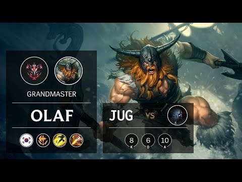 Olaf Jungle vs Kindred - KR Grandmaster Patch 9.23