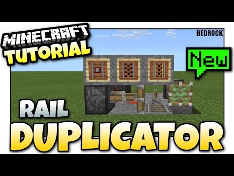 Minecraft – Rail DUPLICATOR [ GLITCH ] TUTORIAL – Bedrock 