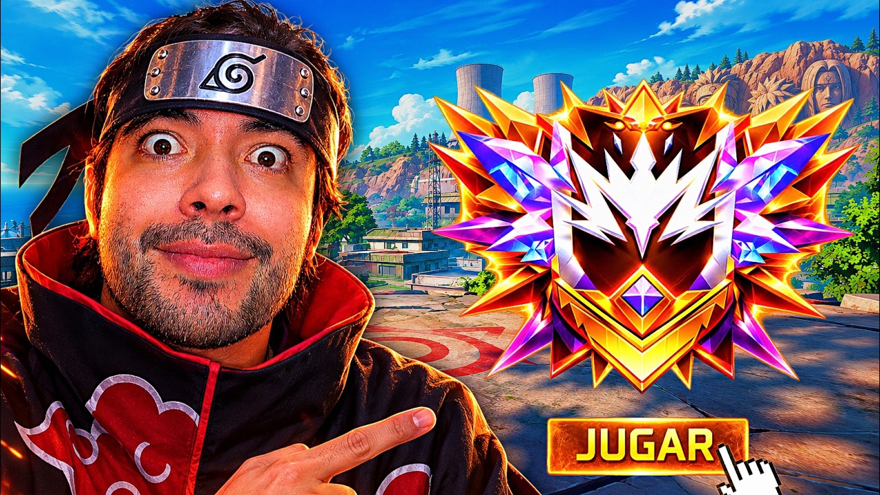 NARUTO Y LLEGANDO A GRAN MAESTRO en FREE FIRE!  #antronixxg #freefire
