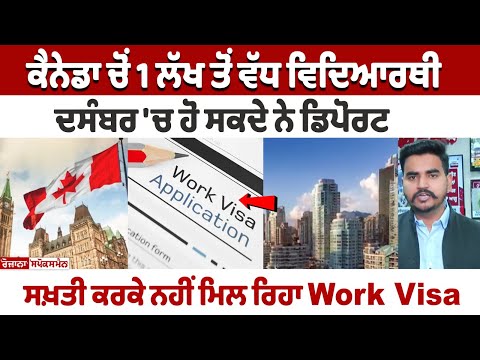 Canada ਚੋਂ 1 Lakh ਤੋਂ ਵੱਧ Students December 'ਚ ਹੋ ਸਕਦੇ ਨੇ Deport- ਸਖ਼ਤੀ ਕਰਕੇ ਨਹੀਂ ਮਿਲ ਰਿਹਾ Work Visa