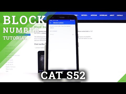 How to Block Number in CAT S52 – Block Contacts