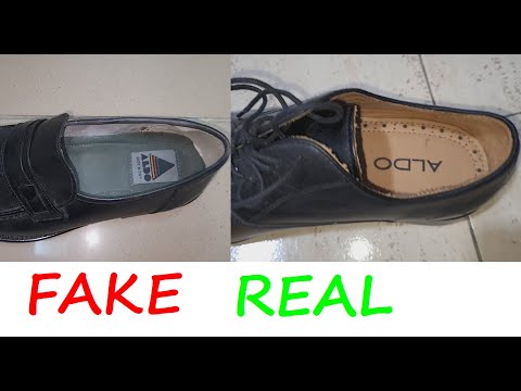 Aldo shoes real vs fake review. How to spot counterfeit Aldo footwear