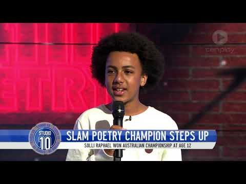 The 13-Year-Old Aussie Slam Poet Champion  | Studio 10