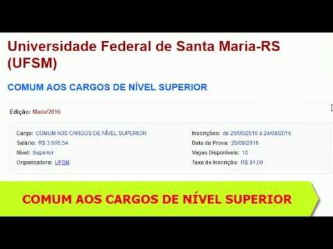 Concurso UFSM Edital 2016: Apostila Cargos de Nível Superior
