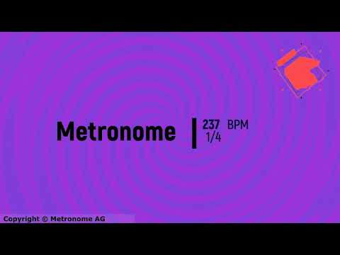 237 BPM 1/4 Metronome