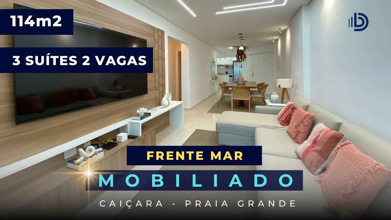 Apartamento FRENTE MAR com 3 Suítes 2 vagas totalmente mobiliado e rico em detalhes . #denisbrito