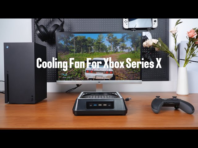 Vídeo relacionado con Mcbazel Soporte de Pared Xbox Series X Ventilador de refrigeración, Soporte de Sistema de refrigeración RGB LED Puertos USB/Soportes para Controladores.