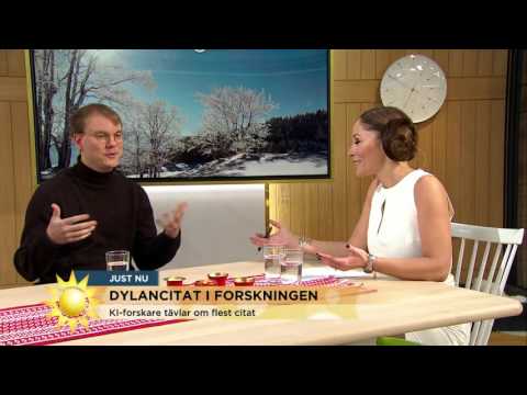 Dylan vanlig i svensk forskning - Nyhetsmorgon (TV4)
