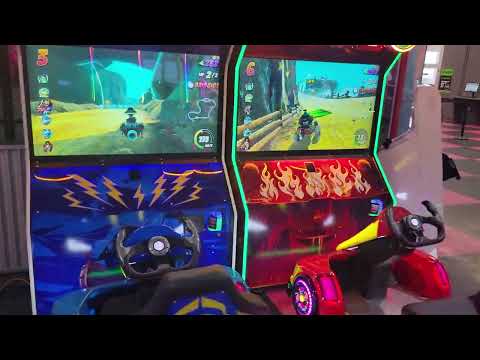 Monster Kart arcade twin setup with motion,  testing after setup