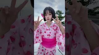 加工外れても🍓🥛Gil ハッピー(̨̡՞o̴̶̷̤ ̫ o̴̶̷̤՞)̧̢⭐️ #浴衣 #yummy #いちご #strawberry #コスプレ #cosplay #kimono #japan