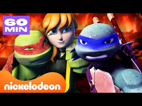 Capa de Tartarugas Ninja | 60 MINUTOS DE Momentos ÉPICOS das Tartarugas Ninja 💥 | Nickelodeon
