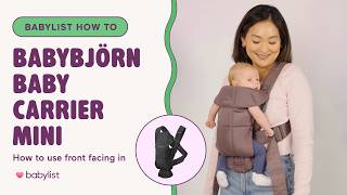 How to Use the BabyBjörn Baby Carrier Mini | Newborn Carrier Tutorial