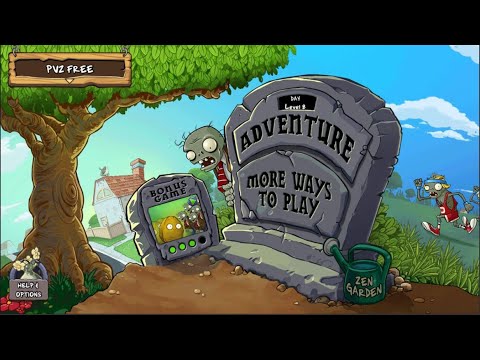 Plants vs Zombies FREE All Pea PvZ vs Zombies Adventure Day Level 8