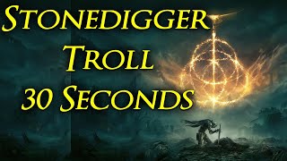 Elden Ring Boss In 30 Seconds - StoneDigger Troll | Elden Ring Boss Shorts #shorts