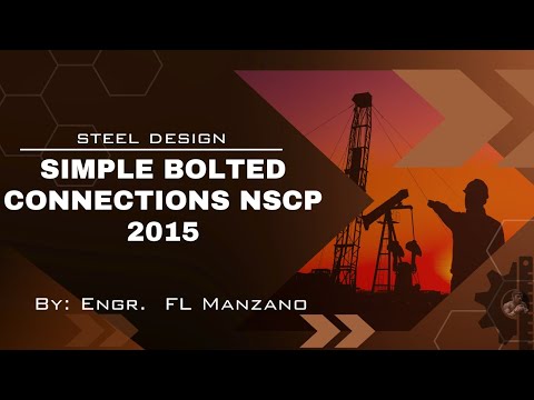 CE 3211 Recorded Meeting: Steel Design-Simple Bolted Connections NSCP 2015