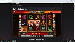Book of Ra Deluxe Slot Machine Big Win in Online Casino Video Video