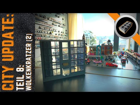 LEGO Stadt MOC 2021 Teil 8: Wolkenkratzer - Lift und die Glasfassade