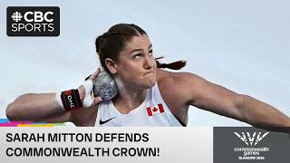 Shot put GOLD for Canada's Sarah Mitton on Day 6 of Glasgow 2026 Commonwealth Games