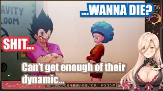 Nui's 1st Reaction: Vegeta and Bulma's RomCom【Eng Sub / DBZ Kakarot / Nijisanji】