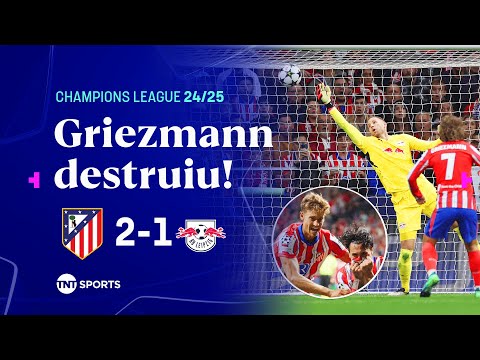 Gols e lances de Atlético de Madri x RB Leipzig